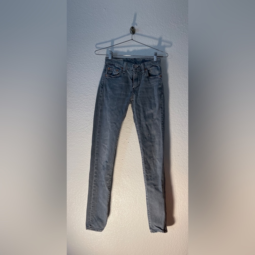 Levi's Men’s Blue Denim Skinny Tapered Jeans